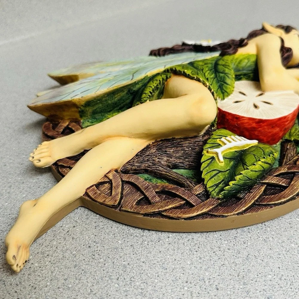 Apple Tree Fairy Plaque Hanging Wall Decor Handcrafted By SASO 2010